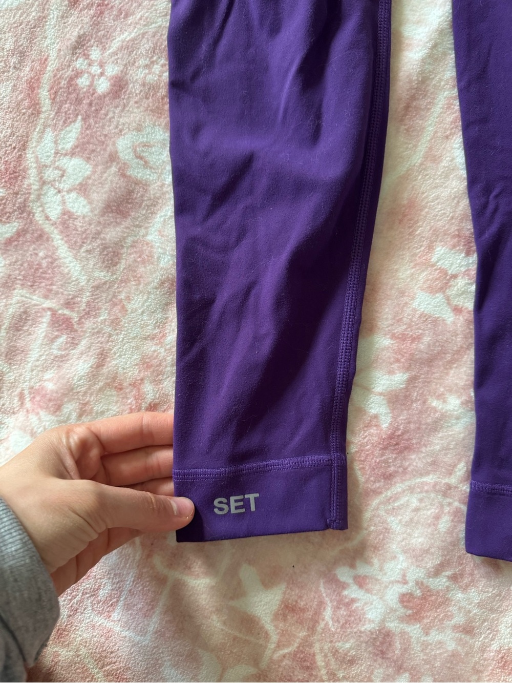 Set active purple leggings